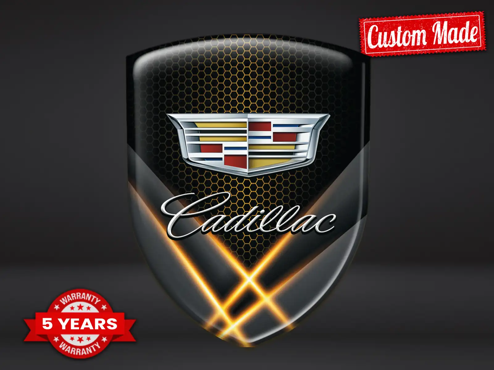 Cadillac Firmenlogosticker Sportlich Stern Professionell